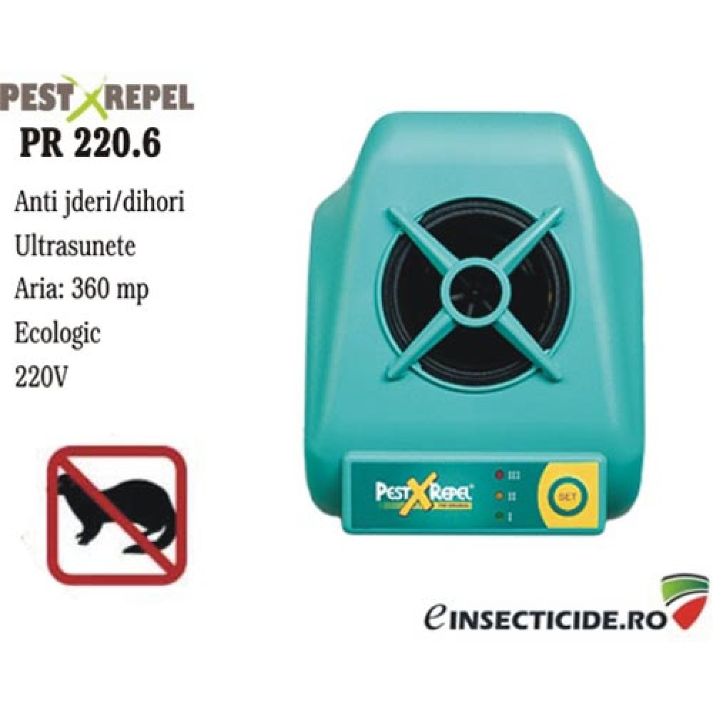 PR 220.6 (360 mp)  -Dispozitiv antirozatoare cu ultrasunete (jder/dihor)