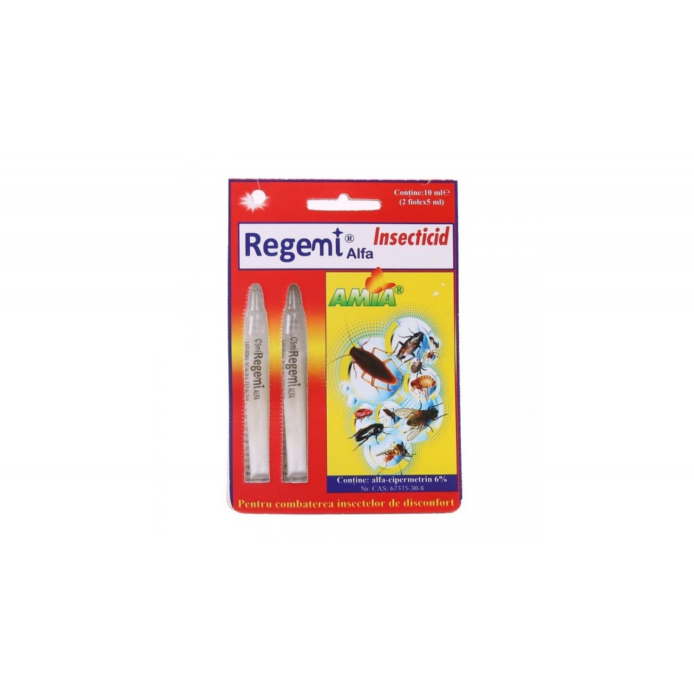 REGEMI 2x5 ml- solutie anti gandaci si insecte taratoare 