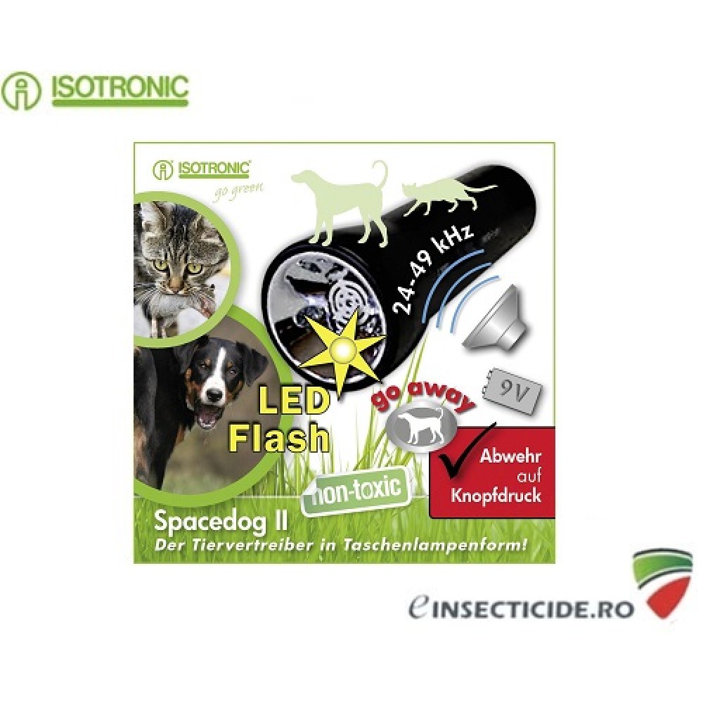 SpaceDog II 70590: Dispozitiv portabil cu lanterna impotriva cainilor 