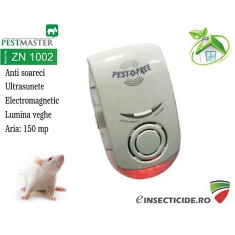 Aparat cu ultrasunete si unde electromagnetice pentru alungarea sobolanilor (150 mp) - ZN1002