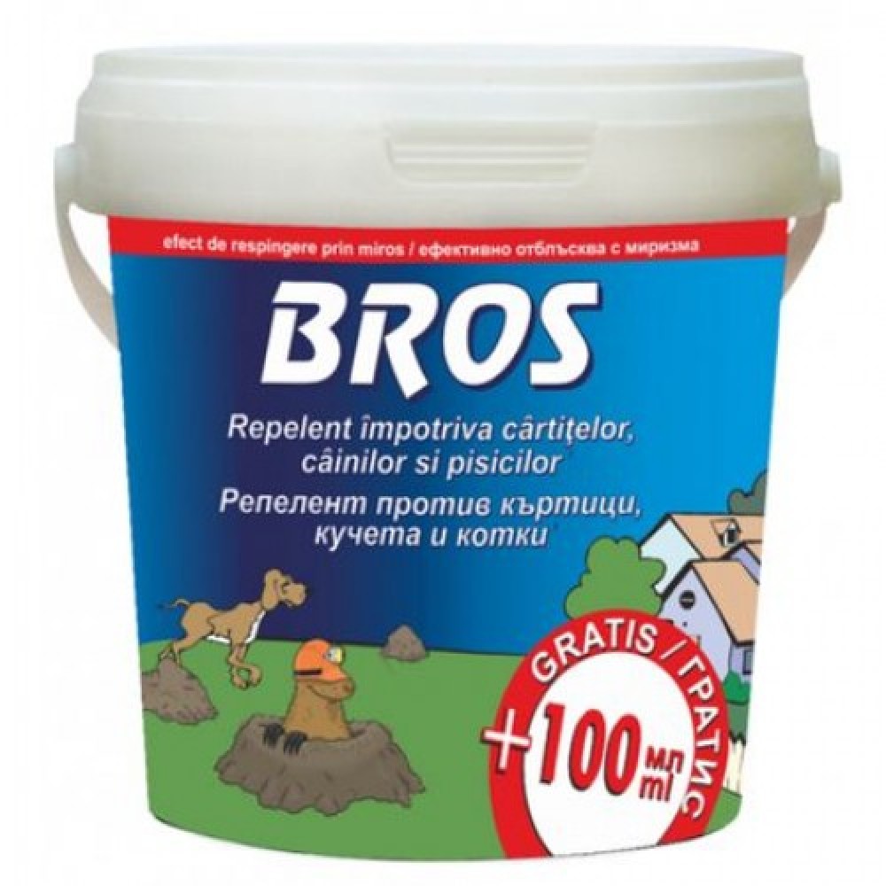  Repelent impotriva cartitelor, cainilor si pisicilor, Bros, 450ml. (027)